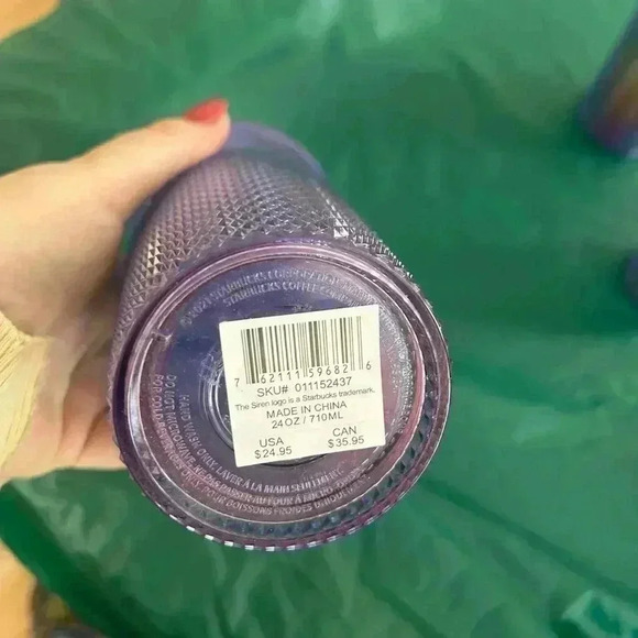 Starbucks Sofie Birkin Tumbler Rainbow Pride Studded Bling Venti Summer 2024 New - Picture 3 of 4